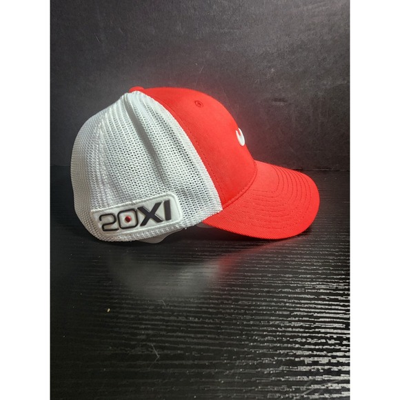 Nike 20xi VRs Golf Flexfit Trucker Hat Red White Mesh Logo Size L XL - Picture 2 of 8